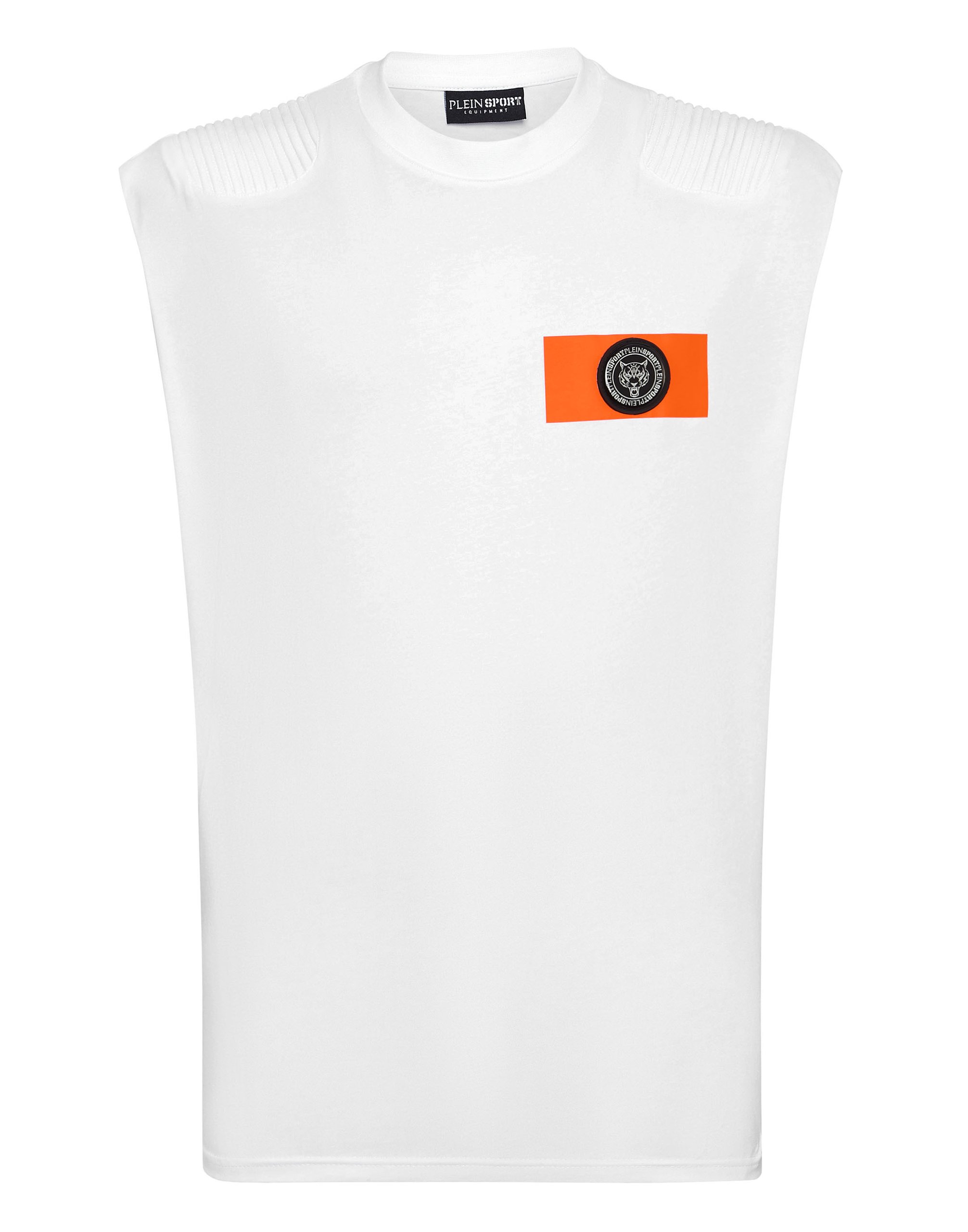 Blanco y naranja