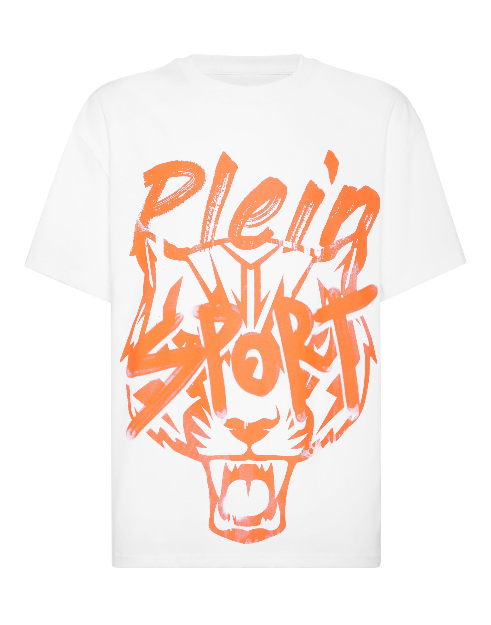 Blanco y naranja