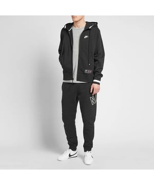 Sudadera extragrande de corte recto con logo de la marca pequeño en color avena de clearance nike