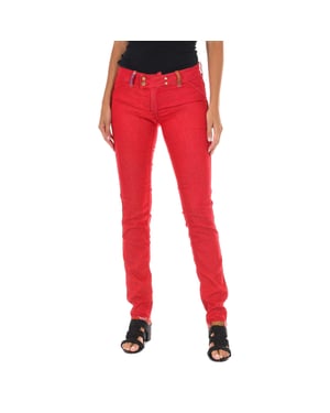 Pantalon reversible Largo de tejido elástico 10DBF0605-B101 mujer