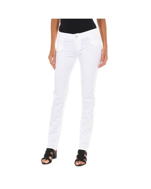 Pantalon Largo con bajos con corte estrecho 70DB50254-R295 mujer