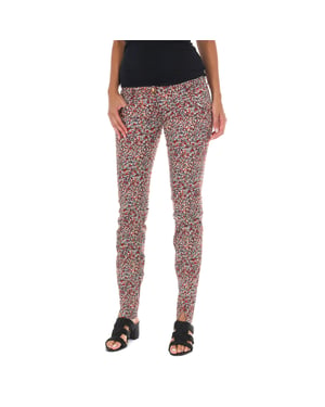 Pantalon Largo con bajos con corte estrecho 10DB50137-P203 mujer