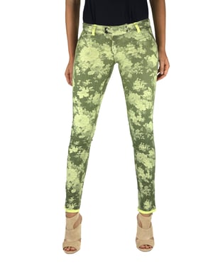 Pantalon reversible Largo con los bajos estrechos 10DBF0537-G208 mujer