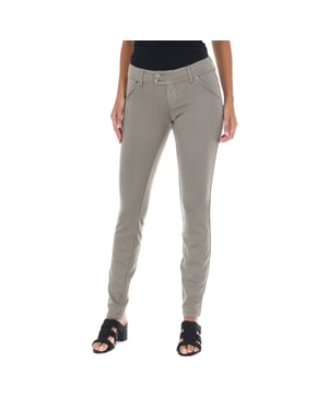 Pantalon Largo de tejido elástico 10DBF0443-J1035 mujer