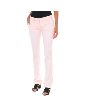 Pantalon Largo estilo chino con bajos rectos 70DBF0028-R123 mujer