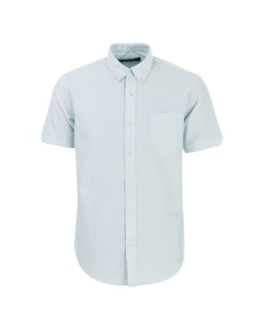 Camisa de manga corta Ben Sherman Oxford de color menta para hombre