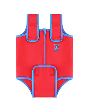 Speedo Sea Escuadrón sin mangas Rojo/Azules Neopreno NEOPRENA Swimsuit 8 11344C314