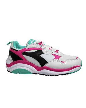 Diadora Whiz Run Mens White/Pink Entrenadores