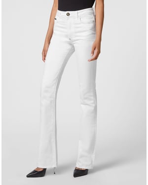 Vaqueros Flare Fit Skull
