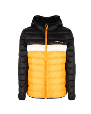 Champion Chaqueta del hombre negro, amarillo
