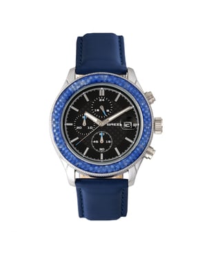 Reloj Breed Maverick con cronógrafo y correa de cuero con fecha