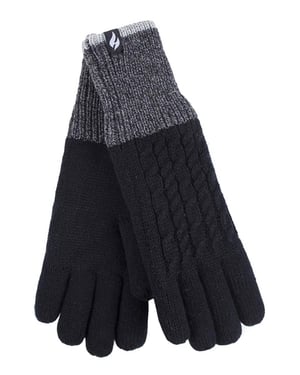 Heat Holders - Guantes térmicos de invierno para mujer estilo kisdon - Negro