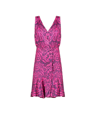 Pinko Vestido Adele de mujer rosado, Violeta