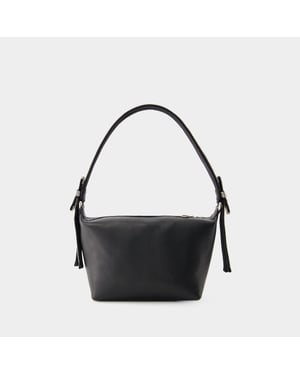 Estuche doble lazo - Kara - Piel - Negro