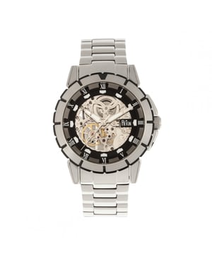 Reloj automático con pulsera esqueleto de Reign Philippe