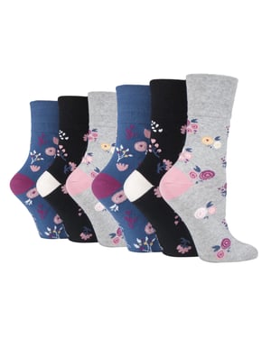 Gentle Grip - Calcetines no elásticos Gentle Grip 6 pares - SOLRH216