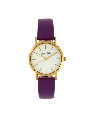 Reloj con correa de cuero Budapest de Sophie y Freda