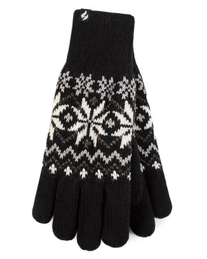 Heat Holders - Guantes térmicos suaves para mujer - Negros