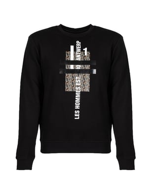 Les Hommes Sudadera del hombre negro