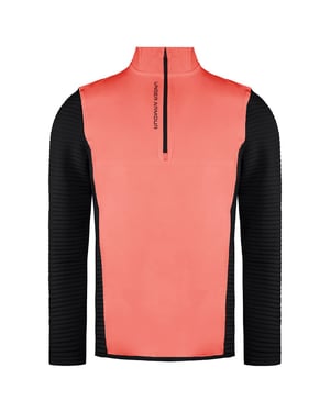 Bajo armadura Evolución de la tormenta Daytona para hombre negro/rojo híbrido suéteres de golf