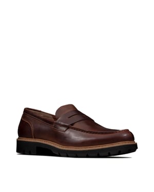 Clarks Batcombe Edge Mens Brown Shoes