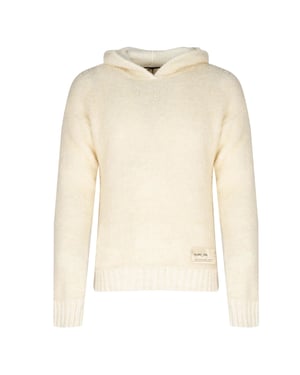 Takeshy Kurosawa Suéter Boucle del hombre cremoso
