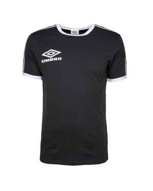 Umbro Camiseta de hombre de la tripulación de la tripulación del cuello negro 65801U FL3