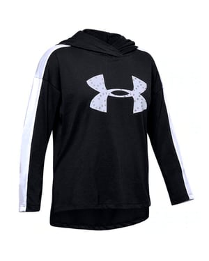 Under Armour Girls Jumper grabado con sudadera con capucha favorita 1351675 001