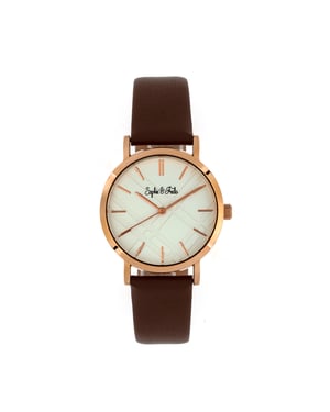 Reloj con correa de cuero Budapest de Sophie y Freda