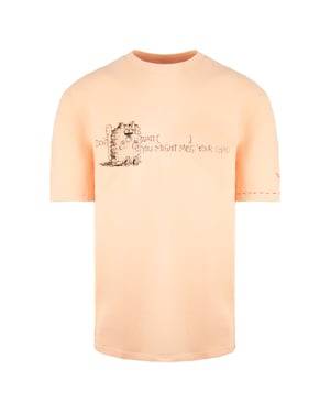 Puma x Michael Lau TEE Long Manga corta Camiseta para hombres de melocotón de la tripulación 530362 26