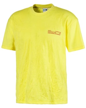 Alteración de puma alteración de manga corta camiseta top amarillo hombre 579880 46