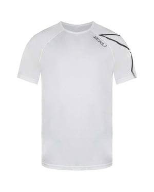 Camiseta de blanco/plata para hombre activo 2xu BSR