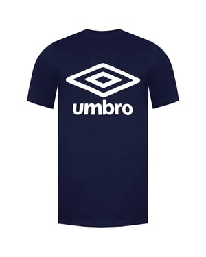 Umbro Camiseta azul marino de la tripulación de la manga corta