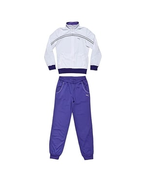 Puma manga larga con cremallera blanca para niños de color morado blanco 829349 01