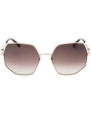 Marc Jacobs Havana Pierna Termina Gafas De Sol Doradas