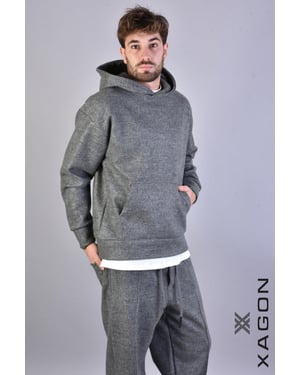 Xagon Sudadera Con Capucha Hombre Gris