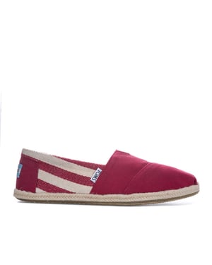Toms University Classic Alpargata Red Womens Zapatos