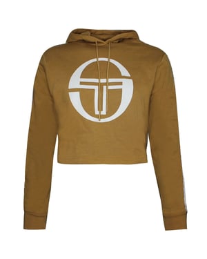 Sergio Tacchini Goran sudadera con capucha para mujer sudadera cortada Camel Jumper 38072 499