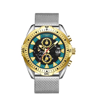 GAMAGES OF LONDON Edición Limitada Montado a Mano Vanguard Automático Dos Tonos Teal