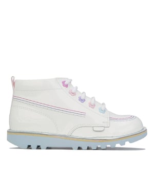 Pateadores patean hola flores botas blancas para niños