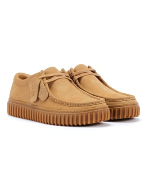 Zapatos Clarks Torhill Lo Suede para hombres en color arena oscuro