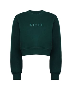Nicce era para hombre suéter verde oscuro recortado