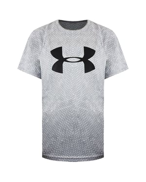 Camiseta Under Armour Big Logo Gris Niño