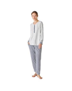 Pijama de algodón manga larga JJBEP1600 mujer