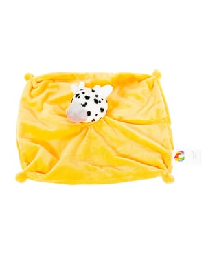 DouDou con el animal de Vaquita 129A bebé