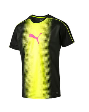 PUMA IT EVO Trg Touch Cat Graphic Black Yellow Mens Camiseta 654843 57