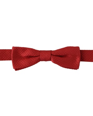 Corbata Papillon para Hombre Ajustable en Cuello de Seda 100% Roja de Dolce & Gabbana