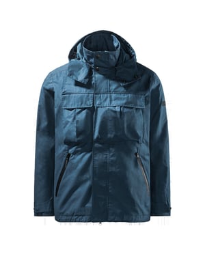 Jack Wolfskin Tech Lab la chaqueta marina para hombres de utilidad