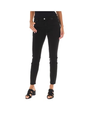 Pantalon Tejano Largo de tejido elástico 10DB50255-G239 mujer