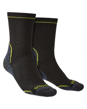 Bridgedale - Calcetines ligeros para hombre - Negro / Lima